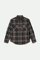 Men's Vintage Wash Flannel in the color Black/Charcoal Beige/Slate - Front Product View