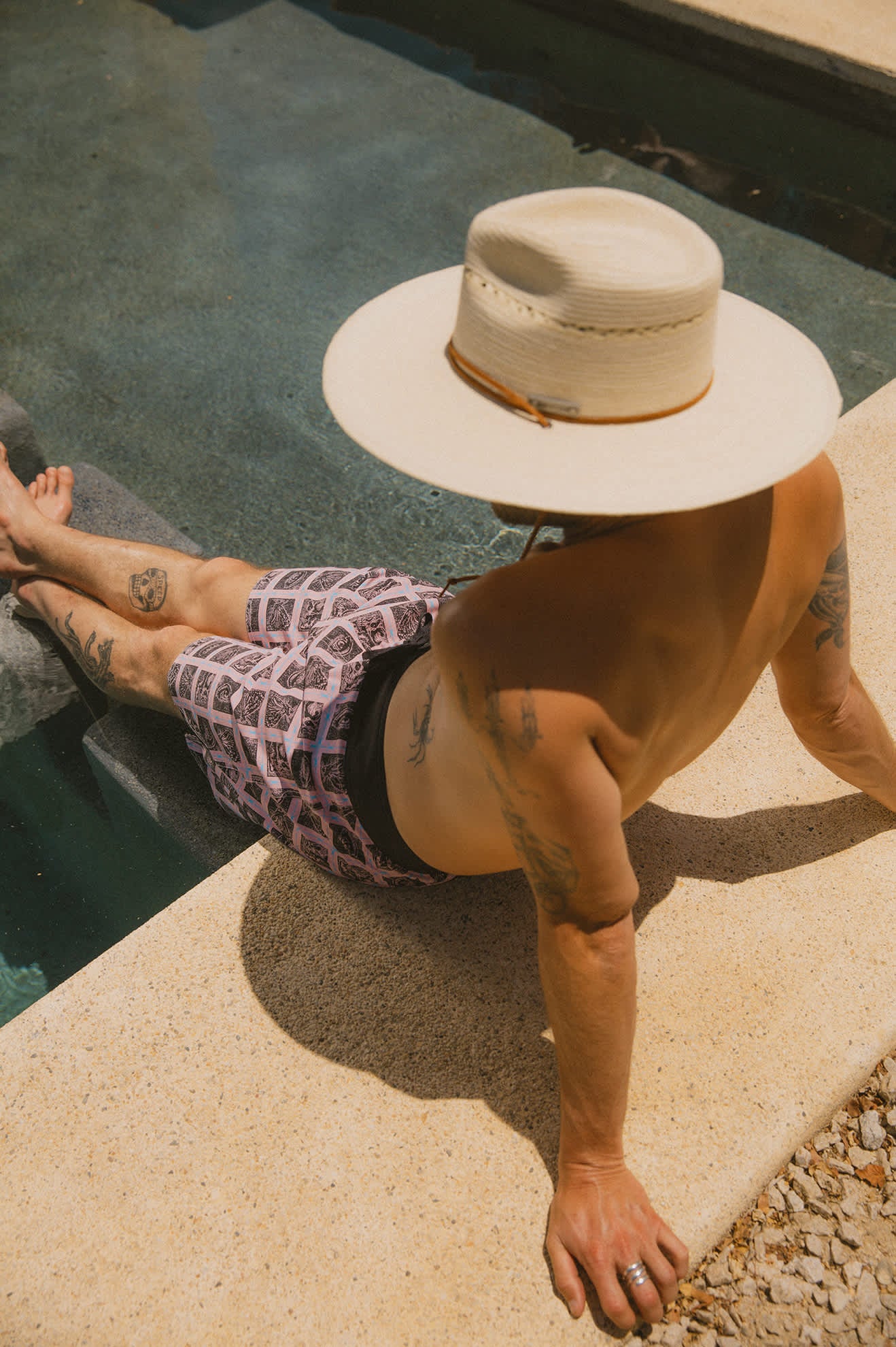 Unisex Beck Straw Rancher Hat in the color Natural - Men's Lifestyle image