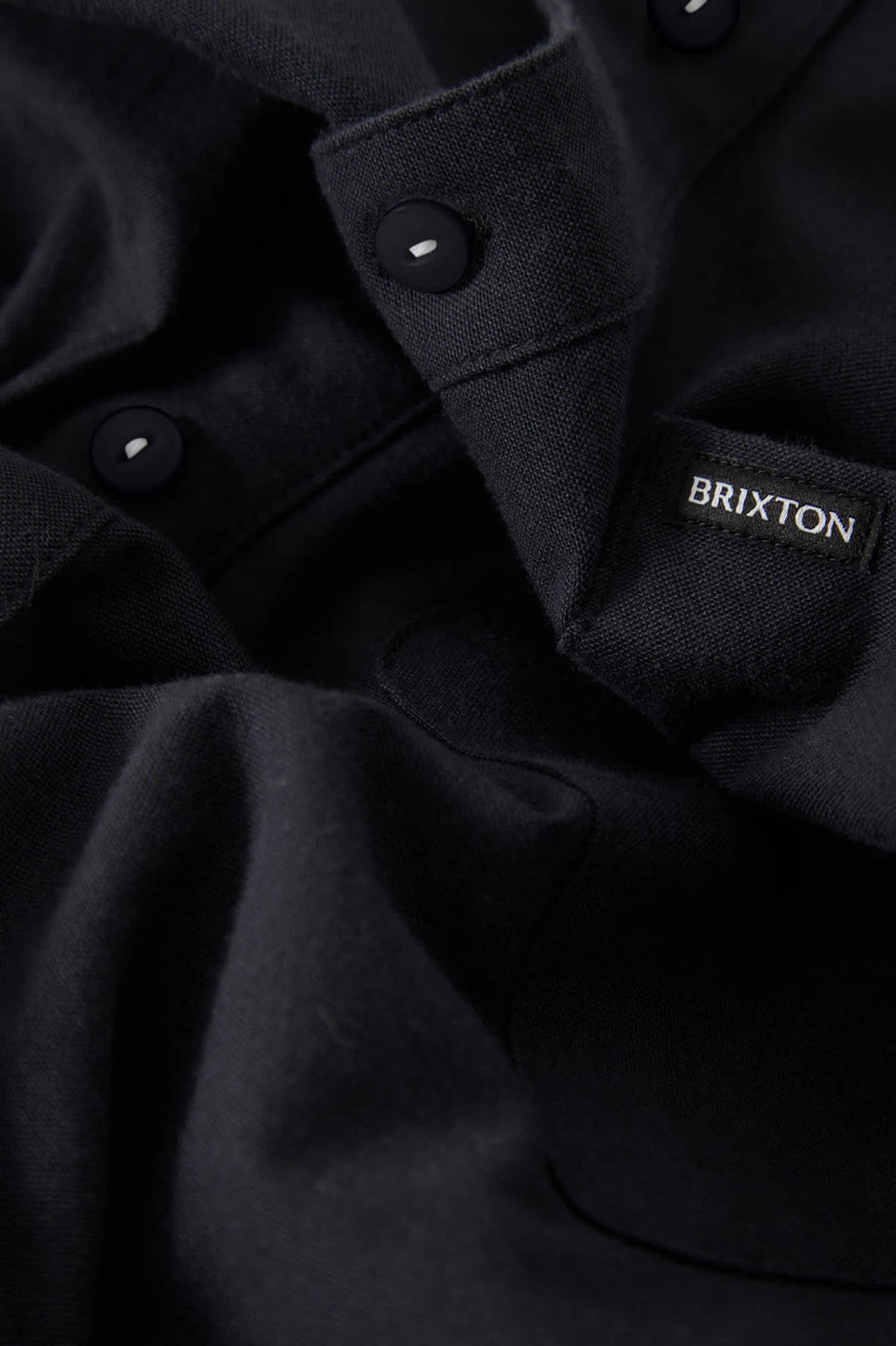 Men's Sanford Shirt in the color Black - Additional Laydown image
