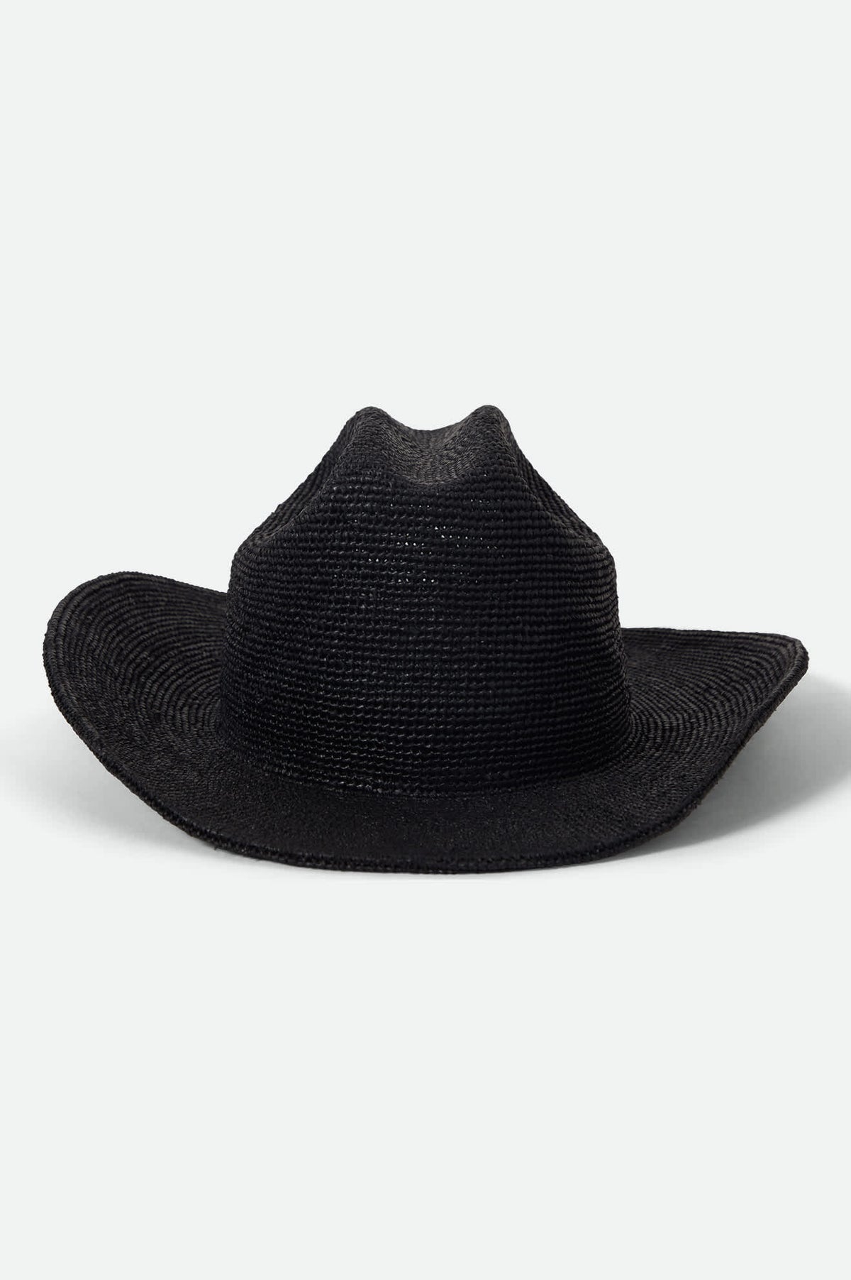 Black Women\'s Woven Sun Hat Wide Brim Braided Floppy Beach Hat for Large Heads - Fadivo  main image 2