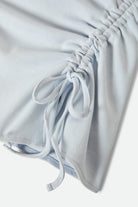 Women's Ribbed Cinch Mini Dress in the color Blue Aura - Additional Laydown image