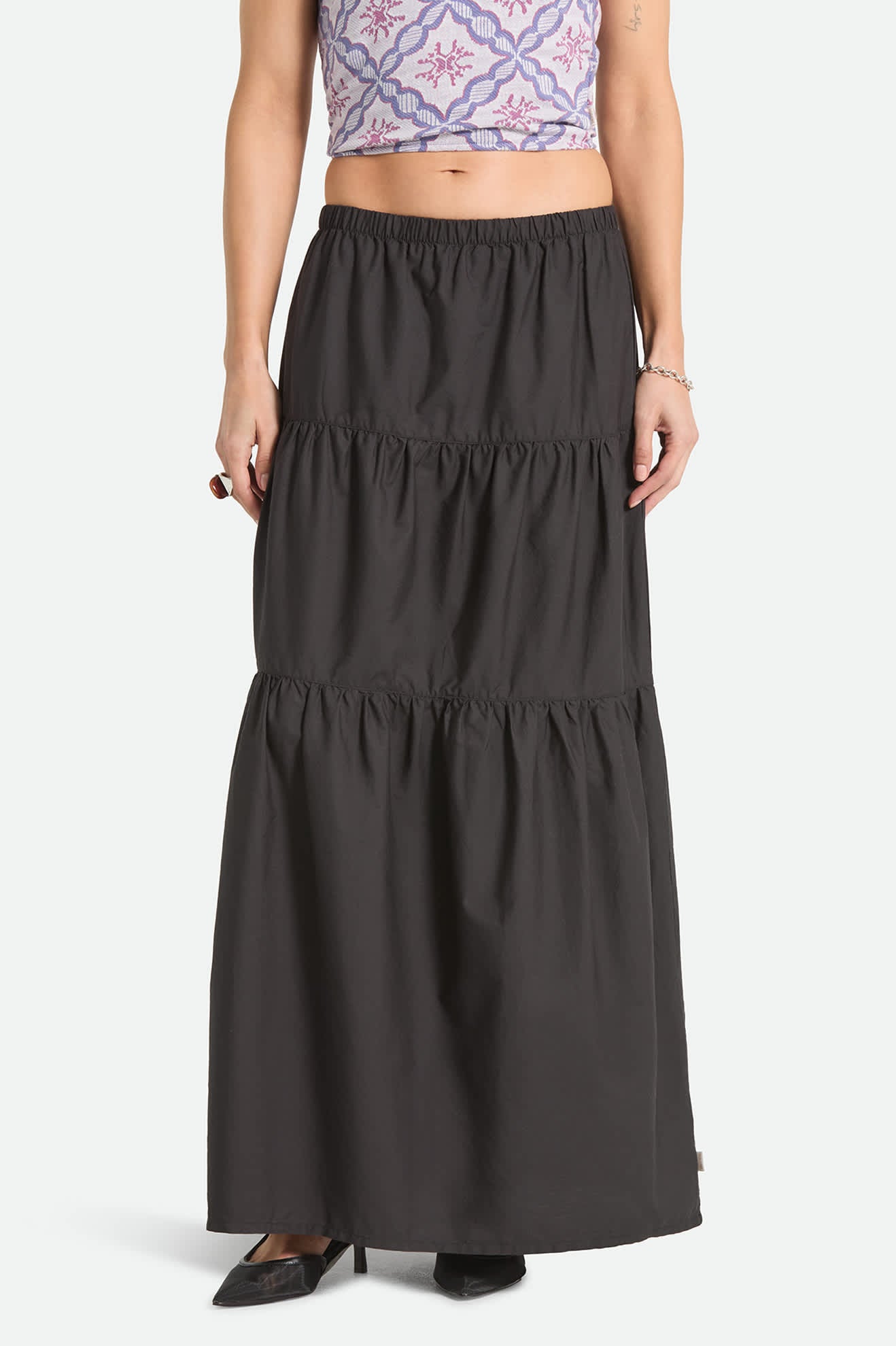 Women's The Abigail Skirt in the color Black - Women's Front View