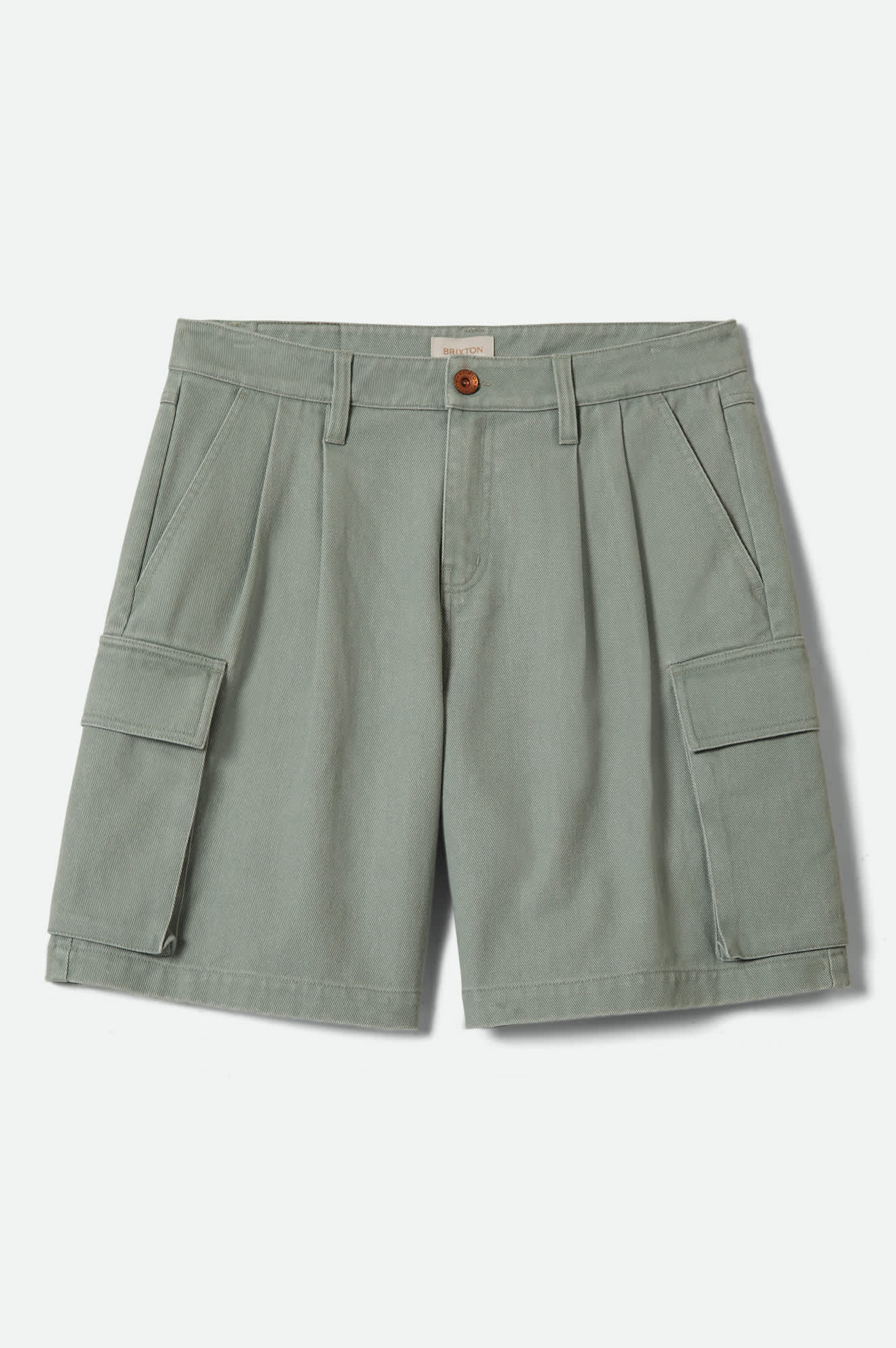 Women's The Alba Baggy Carpenter Short in the color Washed Sage Green - Front Product View