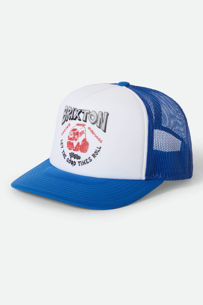 Unisex Garnet Netplus Trucker Hat in Royal/White/Royal – Brixton