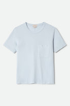 Women's Carefree Organic Garment Dye Perfect T-Shirt in the color Blue Aura - Front Product View