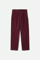 Men's Union Baggy Pant in the color Port - Front Product View