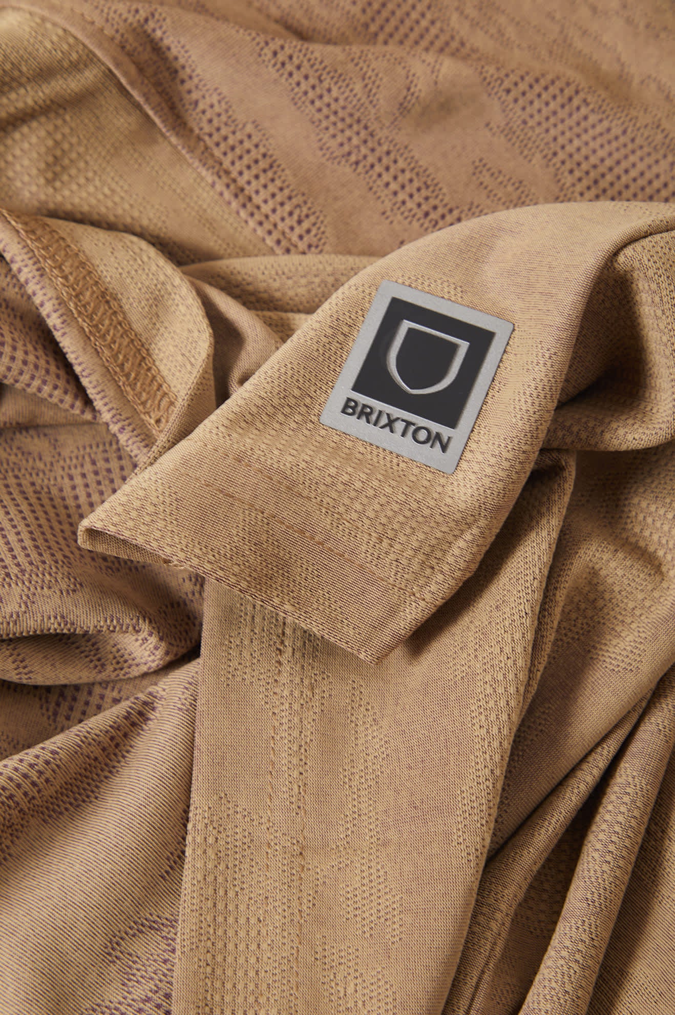 Men's Journey Short Sleeve Henley in the color Desert Tiger Camo - Additional Laydown image