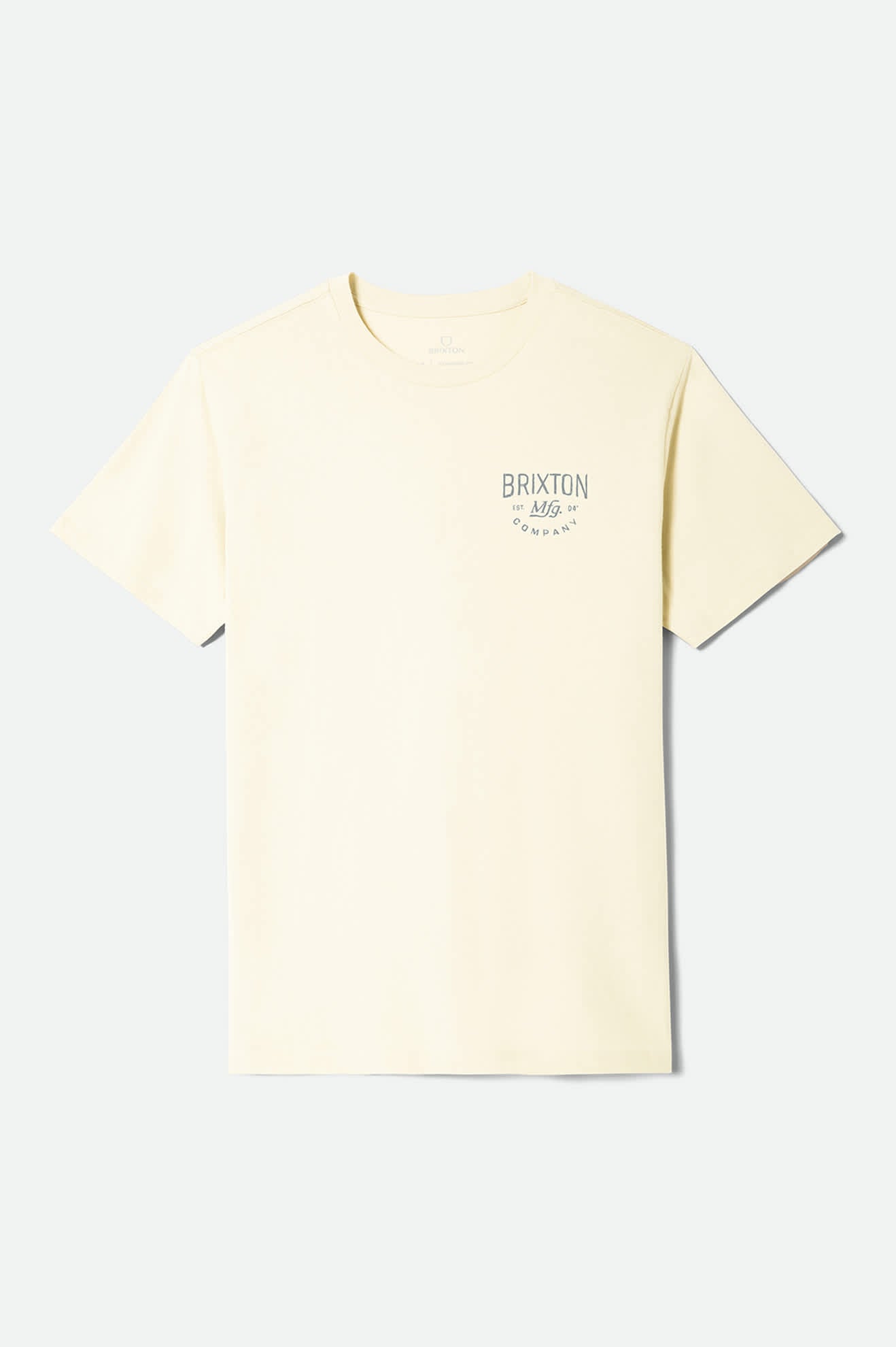 Men's Fremont Short Sleeve Standard T-Shirt in the color Cream - Front Product View
