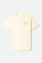 Men's Fremont Short Sleeve Standard T-Shirt in the color Cream - Front Product View