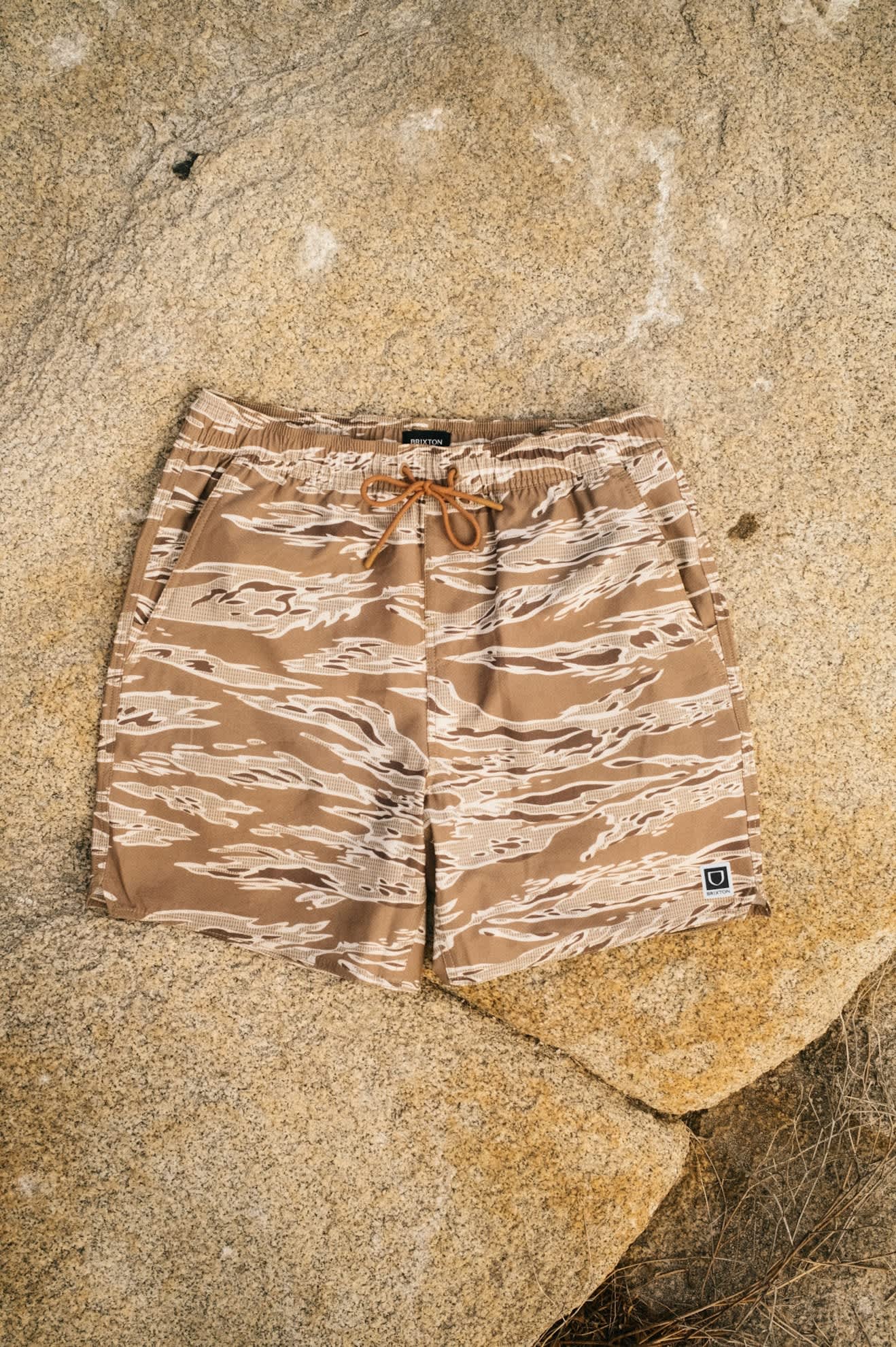 Men's Journey Active Short in the color Desert Tiger Camo - Additional Laydown image