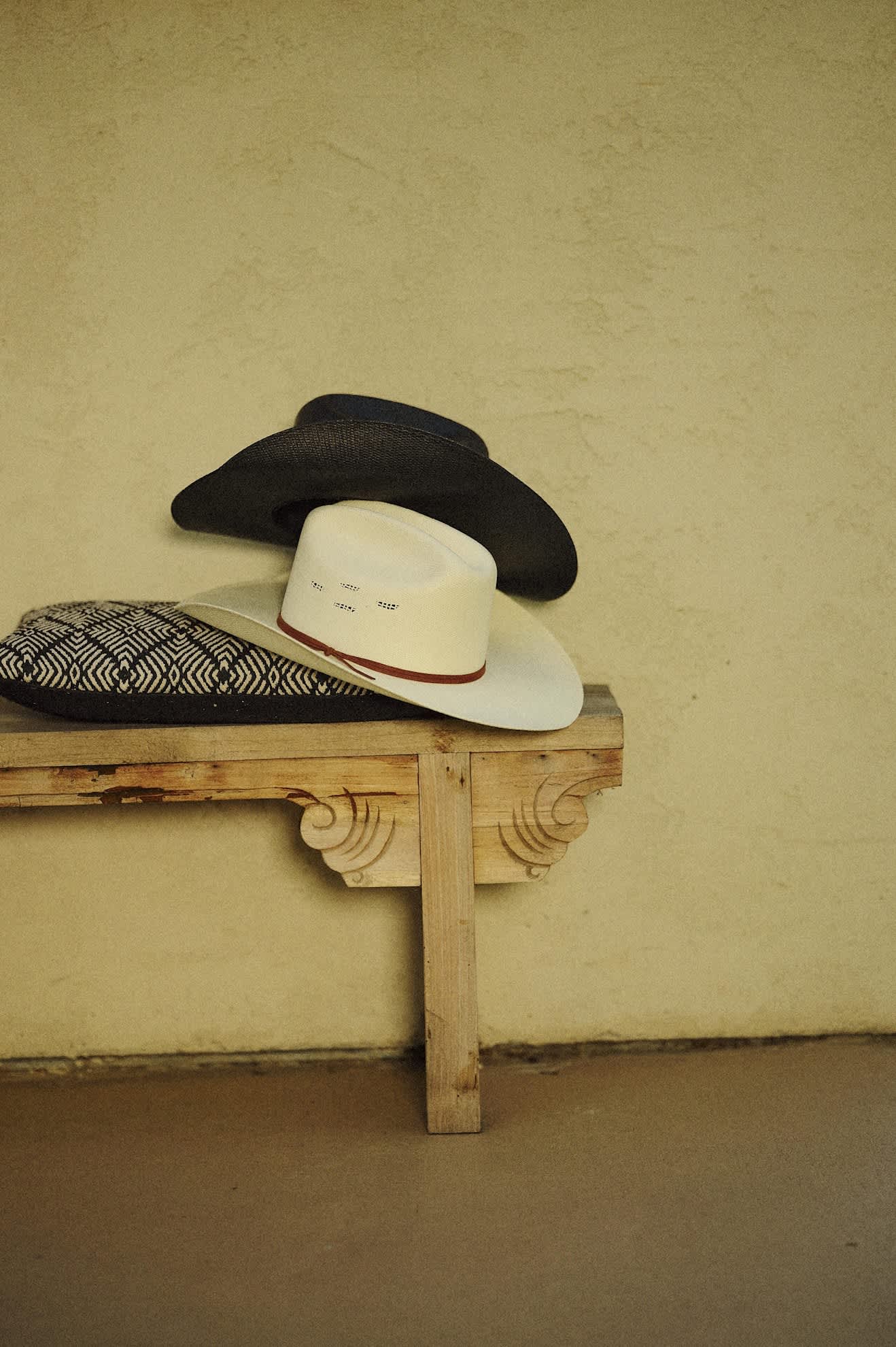 Unisex Laredo Straw Cowboy Hat in the color Black - Additional Laydown image