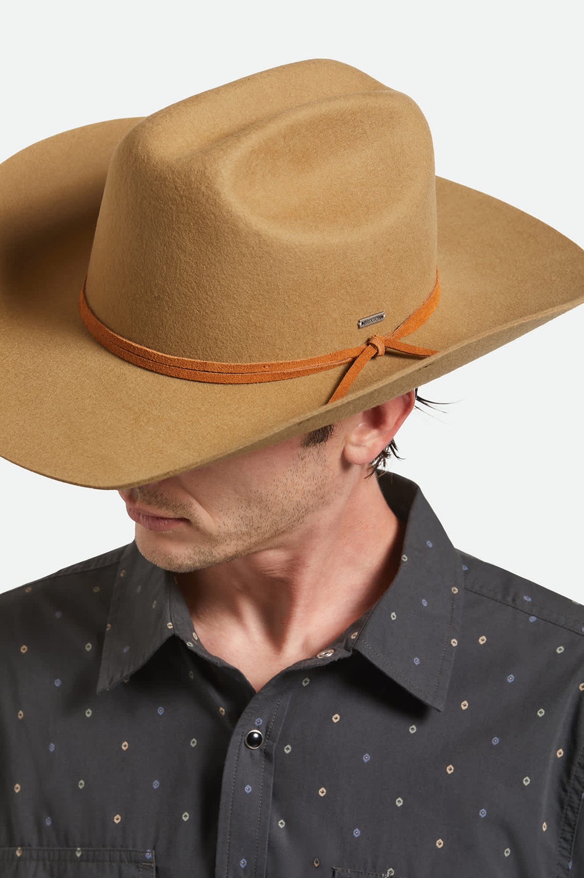 Unisex Laredo Branded Cowboy Hat in Antique Bronze – Brixton