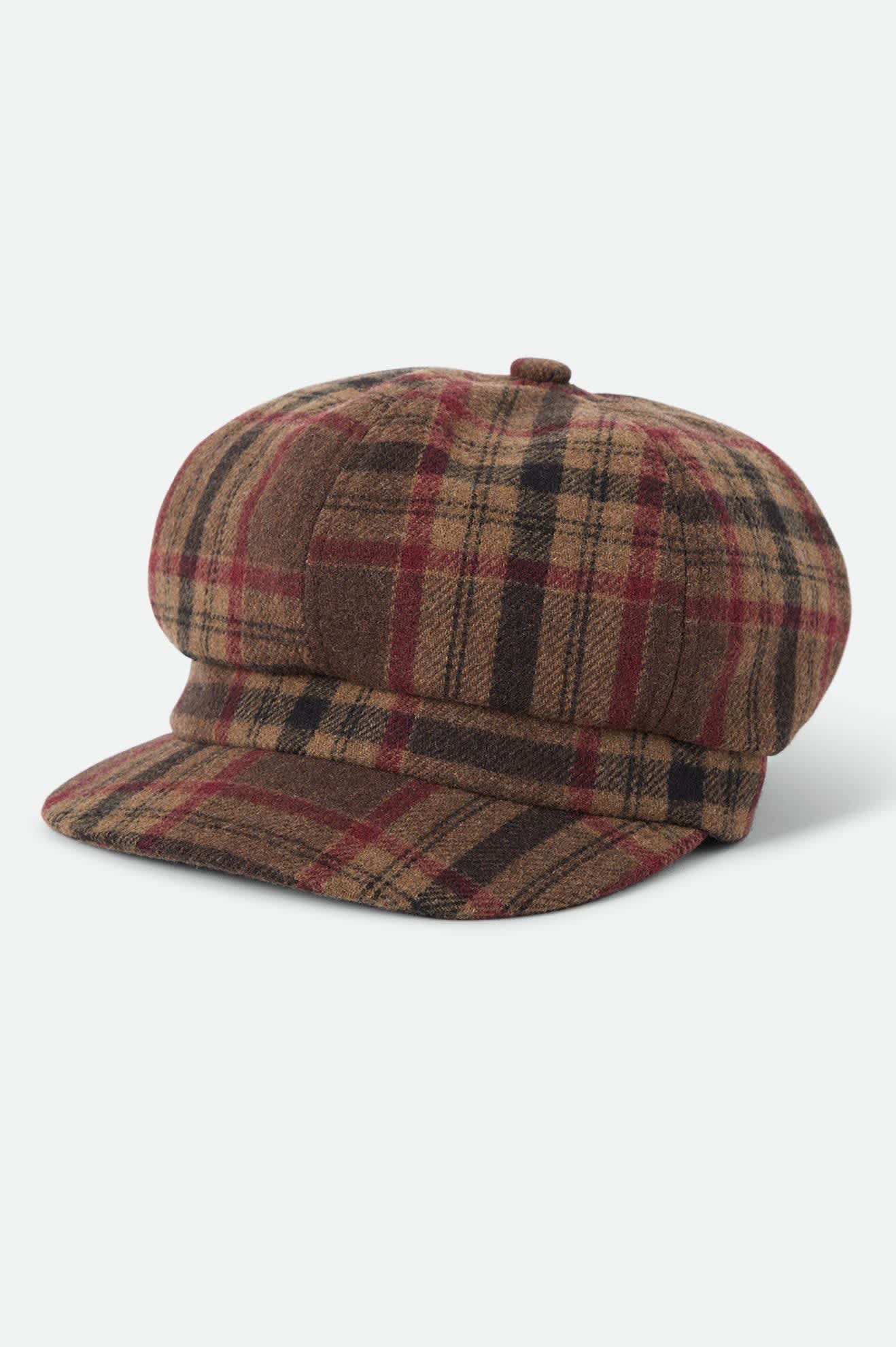 Women's Bailey Cap in the color Sand/Red/Brown - Front Product View