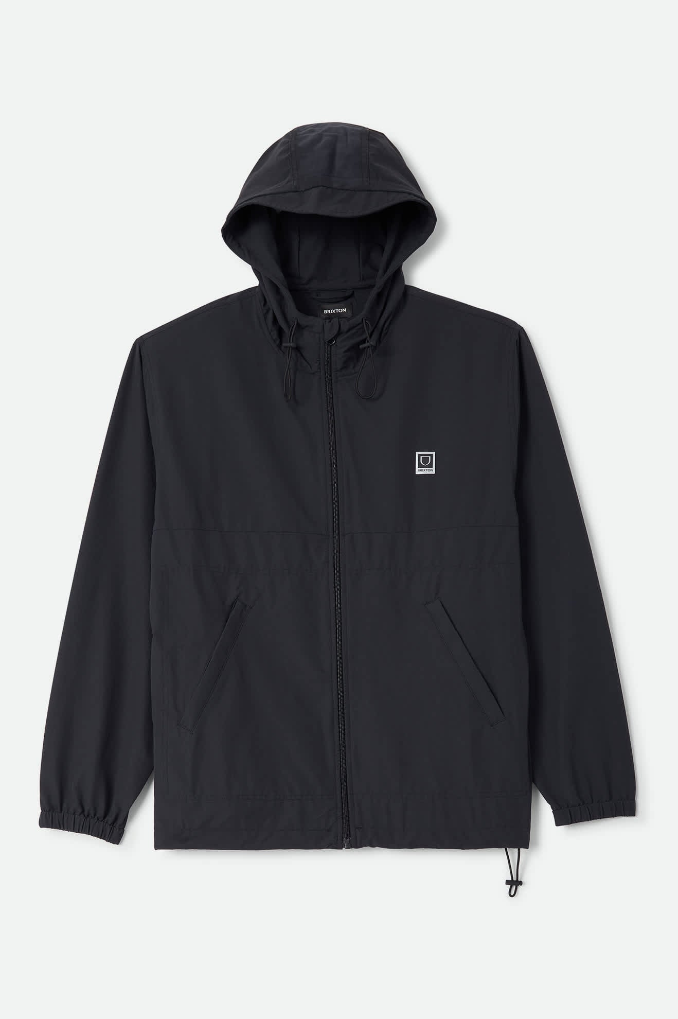 Men's Journey Zip Jacket in the color Black - Front Product View
