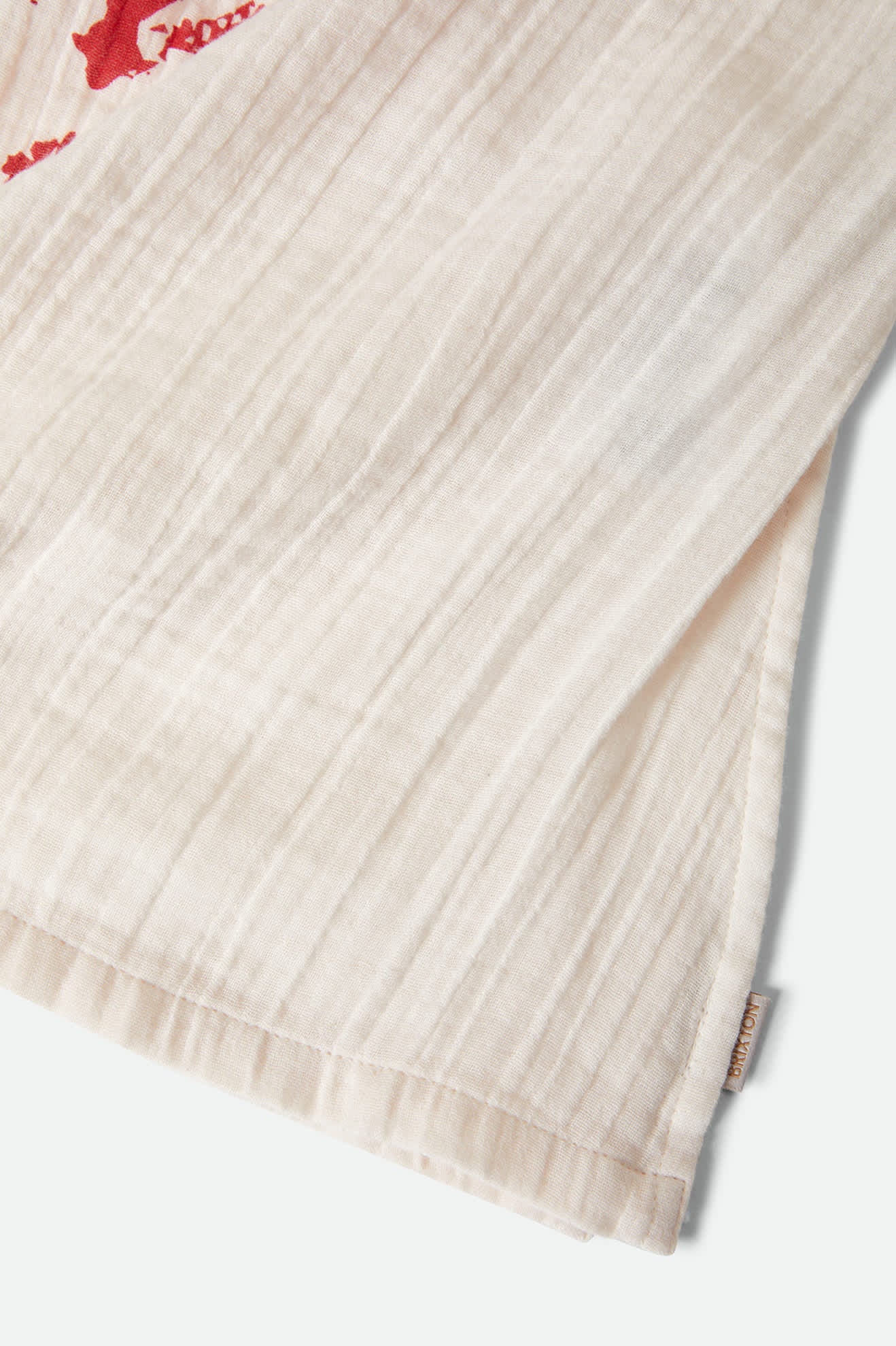 Women's The Lola Tube Top in the color Off White/Robust Red - Additional Laydown image