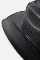 Unisex Laredo Straw Cowboy Hat in the color Black - Additional Laydown image
