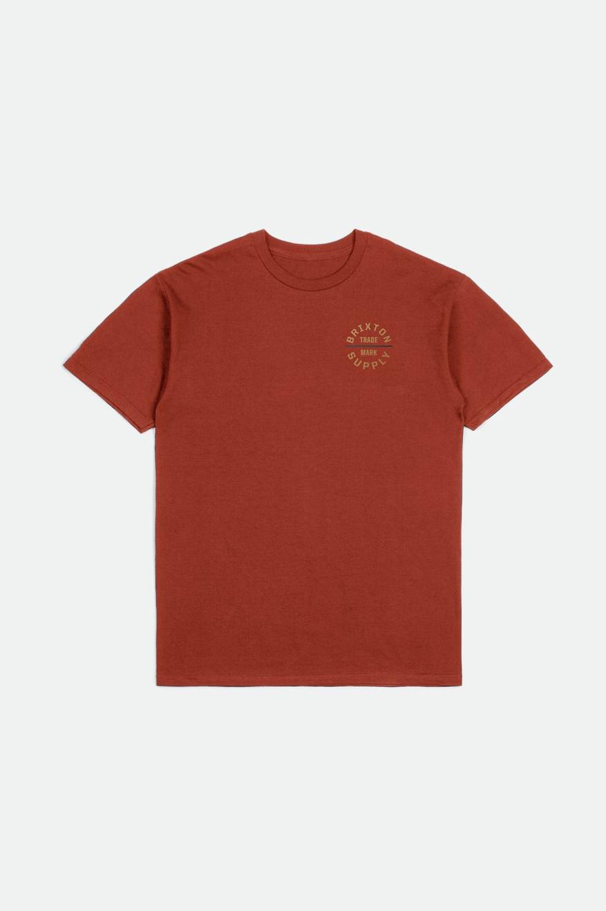 Oath V S/S Standard Tee - Barn Red/Antelope/Ombre Blue – Brixton