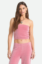 Women's Hot To Go Tube Top in the color Adrenaline Rush/White Weave - Women's Front View