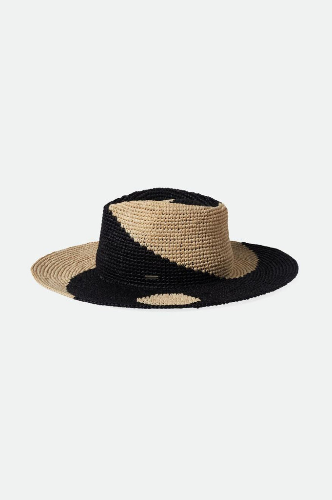 Brixton Madeira Pattern Straw Hat - Whitecap/Black