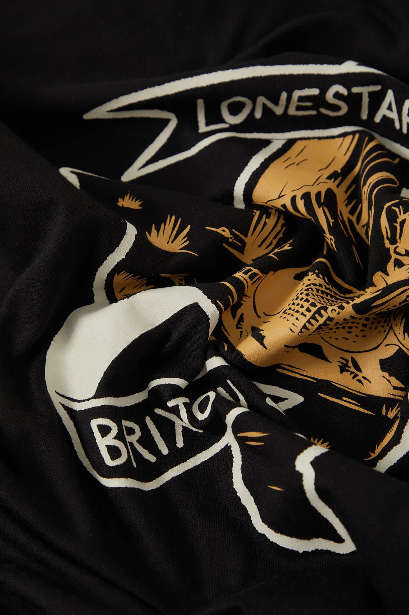 Men's Lone Star Armadillo Muscle T-Shirt in the color Black - Additional Laydown image