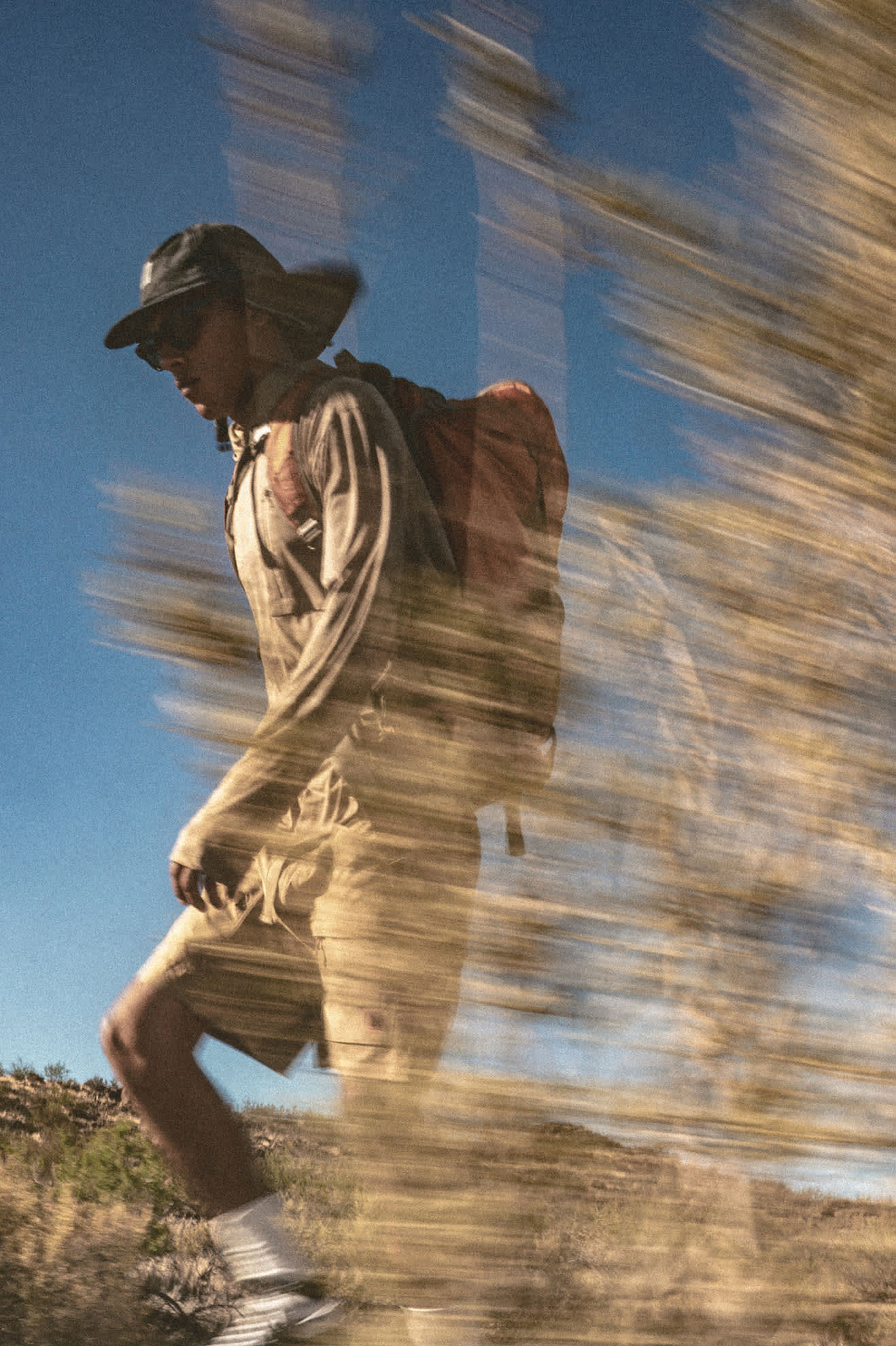 Men's Journey Long Sleeve Sun Hoodie in the color Desert Tiger Camo - Men's Lifestyle image