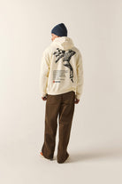 Men's 76 Finish Line Hoodie in the color Washed Off White - Additional Fit image