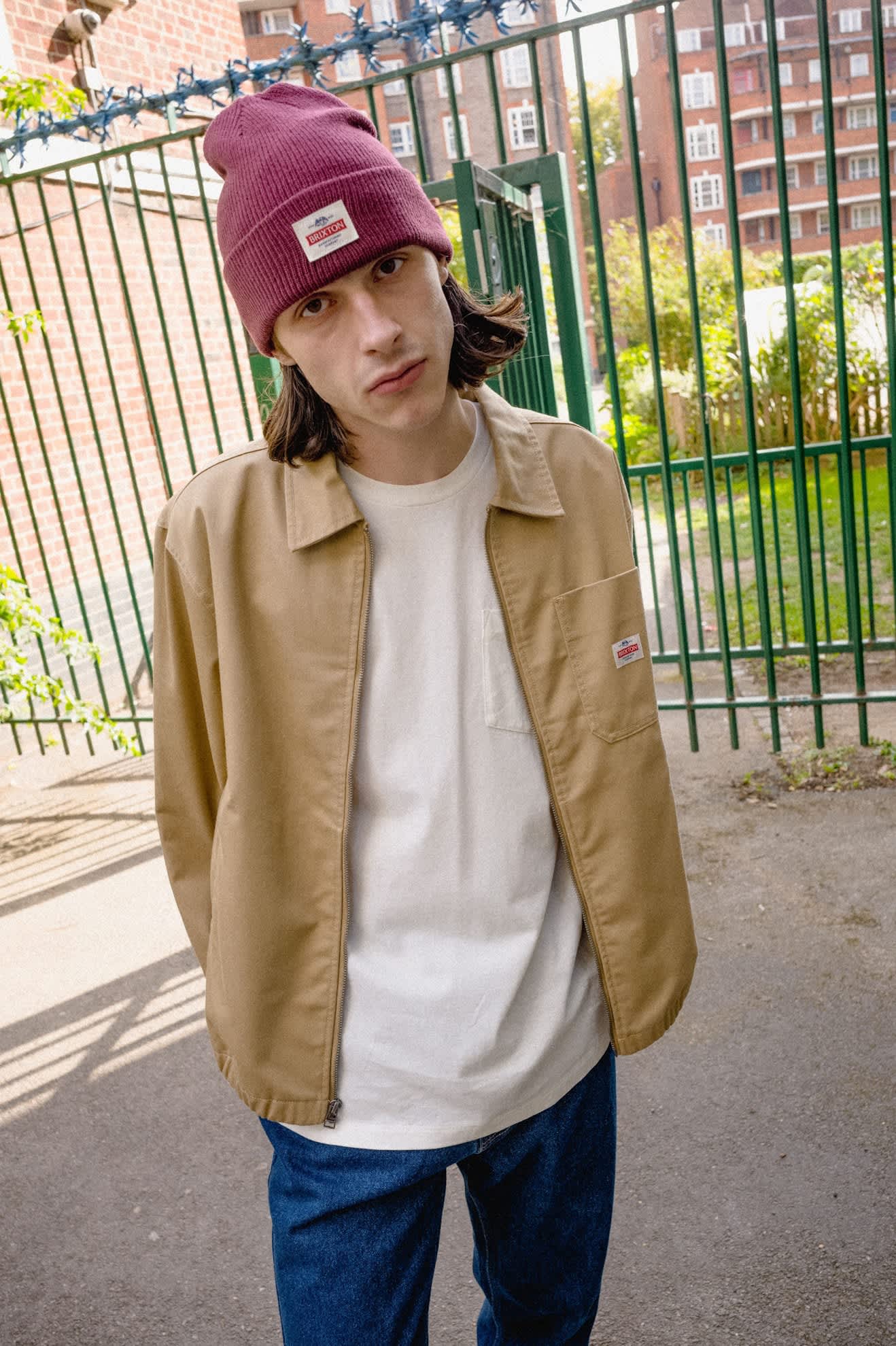 Unisex Trademark Beanie in the color Dark Brick - Men's Lifestyle image
