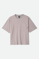 Men's Poolside Pique Box Crop T-Shirt in the color Heather Grey - Front Product View