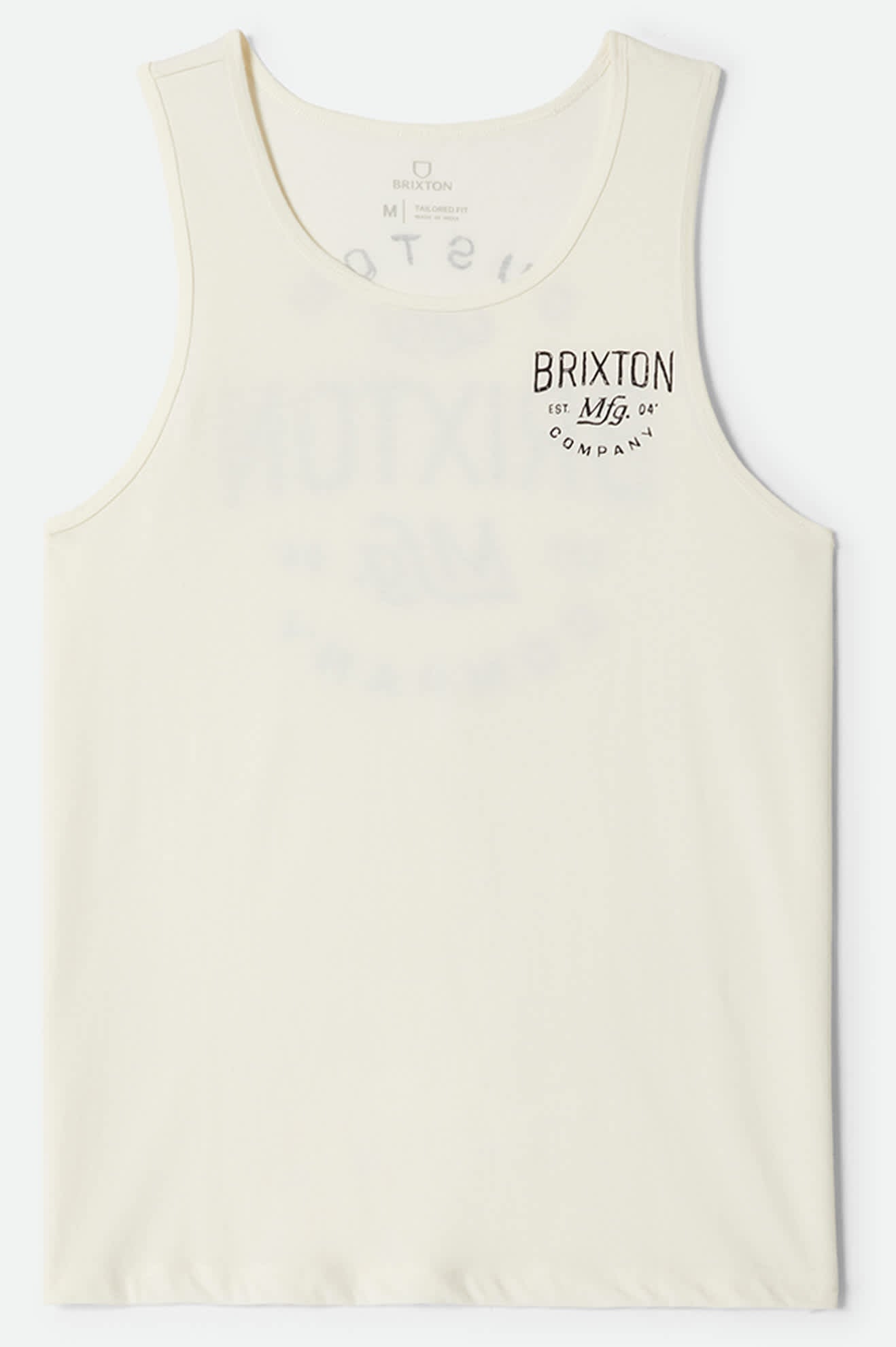 Men's Fremont Tank Top in the color Off White - Front Product View