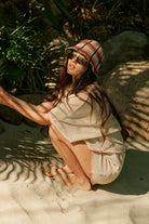 Women's Redding Knit Packable Hat in the color Peach Cobbler Multi Stripe - Women's Lifestyle image