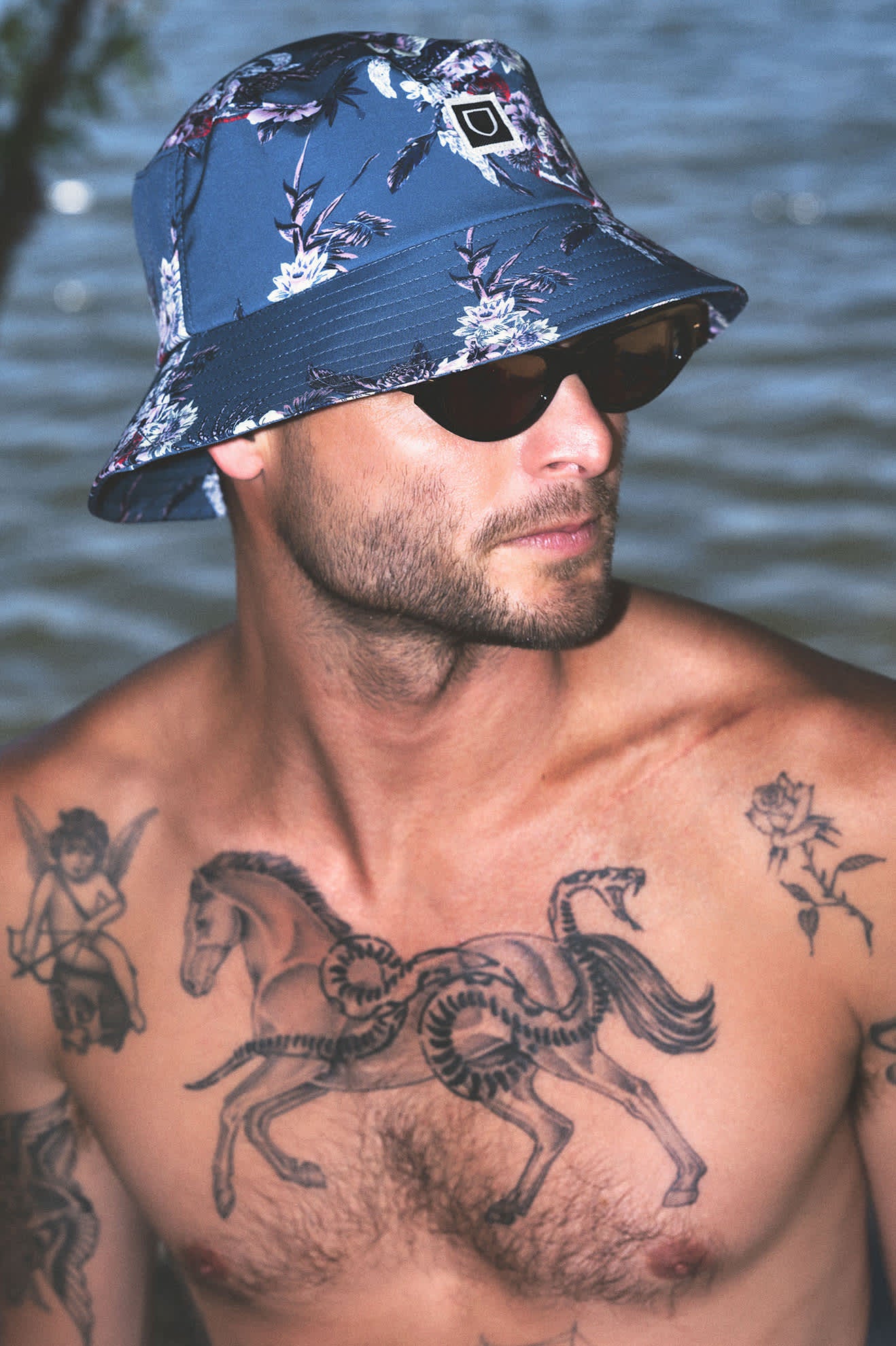 Unisex Eldon Water Packable Bucket Hat in the color Midnight Blue - Men's Lifestyle image