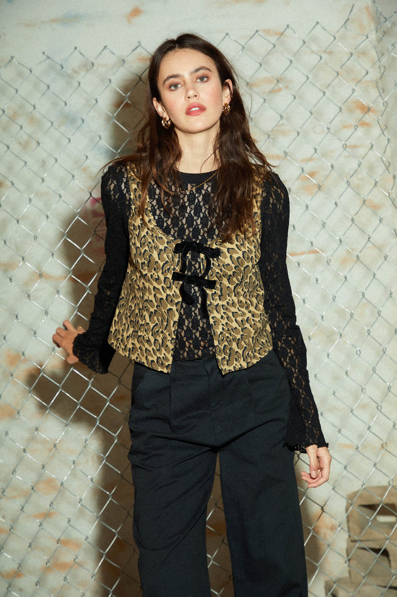 Women's Magnolia Tie Top in the color Brown Cheetah - Men's Lifestyle image