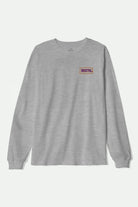 Men's Lightning L/S Standard T-Shirt in the color Graphite Heather - Front Product View