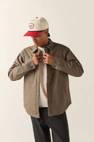 Men's Builders Stretch Lined Jacket in the color Earth - Men's Front View