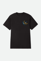 Men's Opal Short Sleeve Standard T-Shirt in the color Black Worn Wash - Front Product View