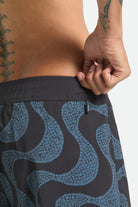 Men's Blitz Boardshort 19" in the color Black/Future Grey Warped Tile - Additional Fit image