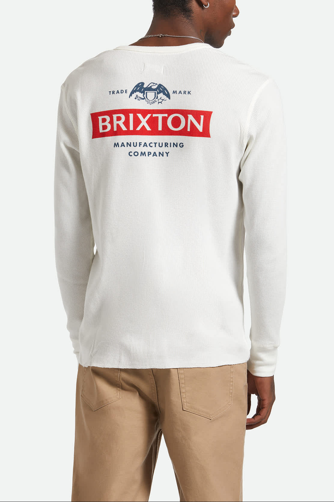 Men's Altered Threads L/S Thermal in the color Off White - Men's Side View