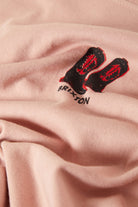 Women's Two Boots Slim Crew T-Shirt in the color Silver Pink - Additional Laydown image