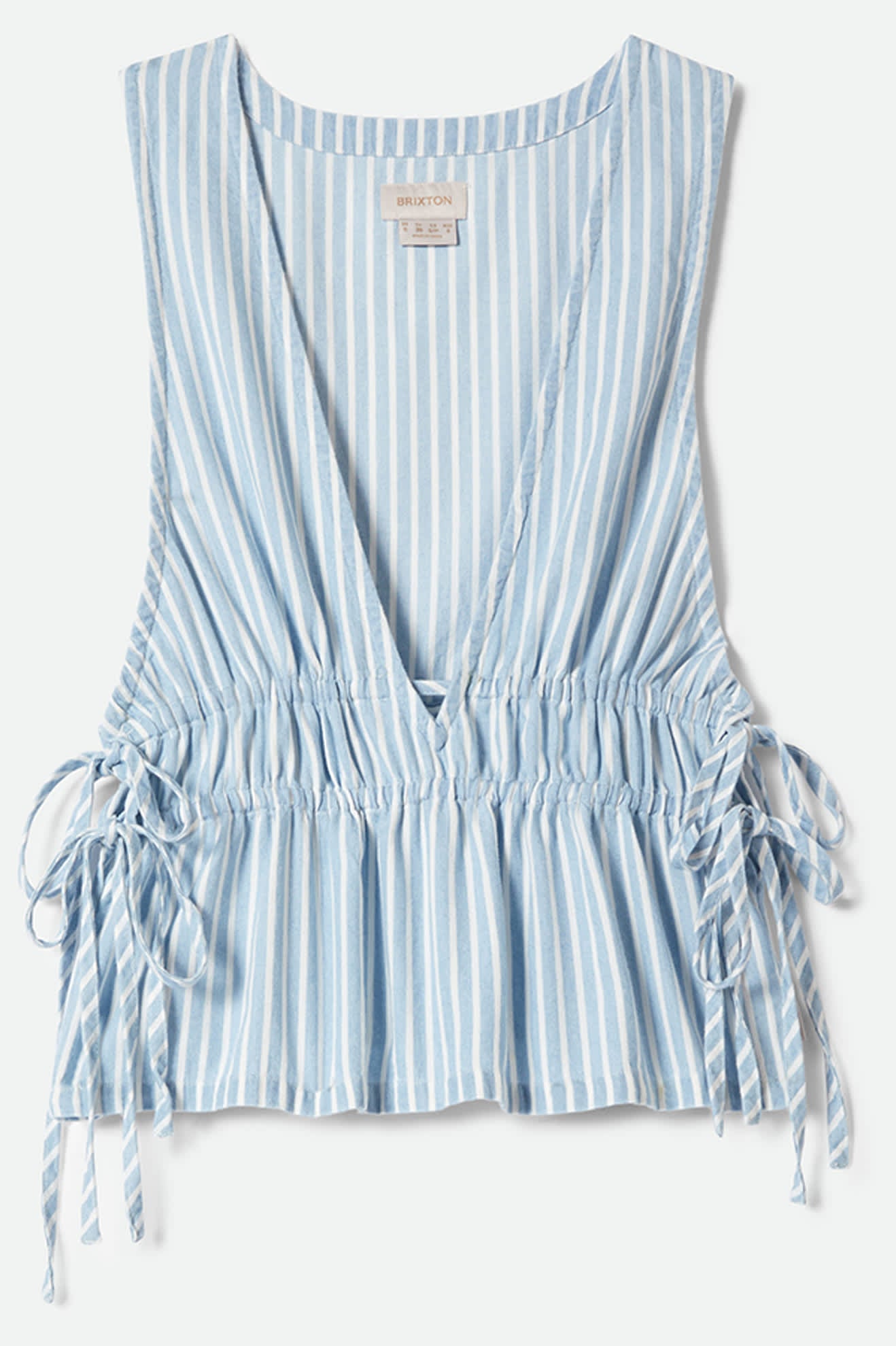 Women's The Bells Top in the color Two Boot Stripe - Front Product View