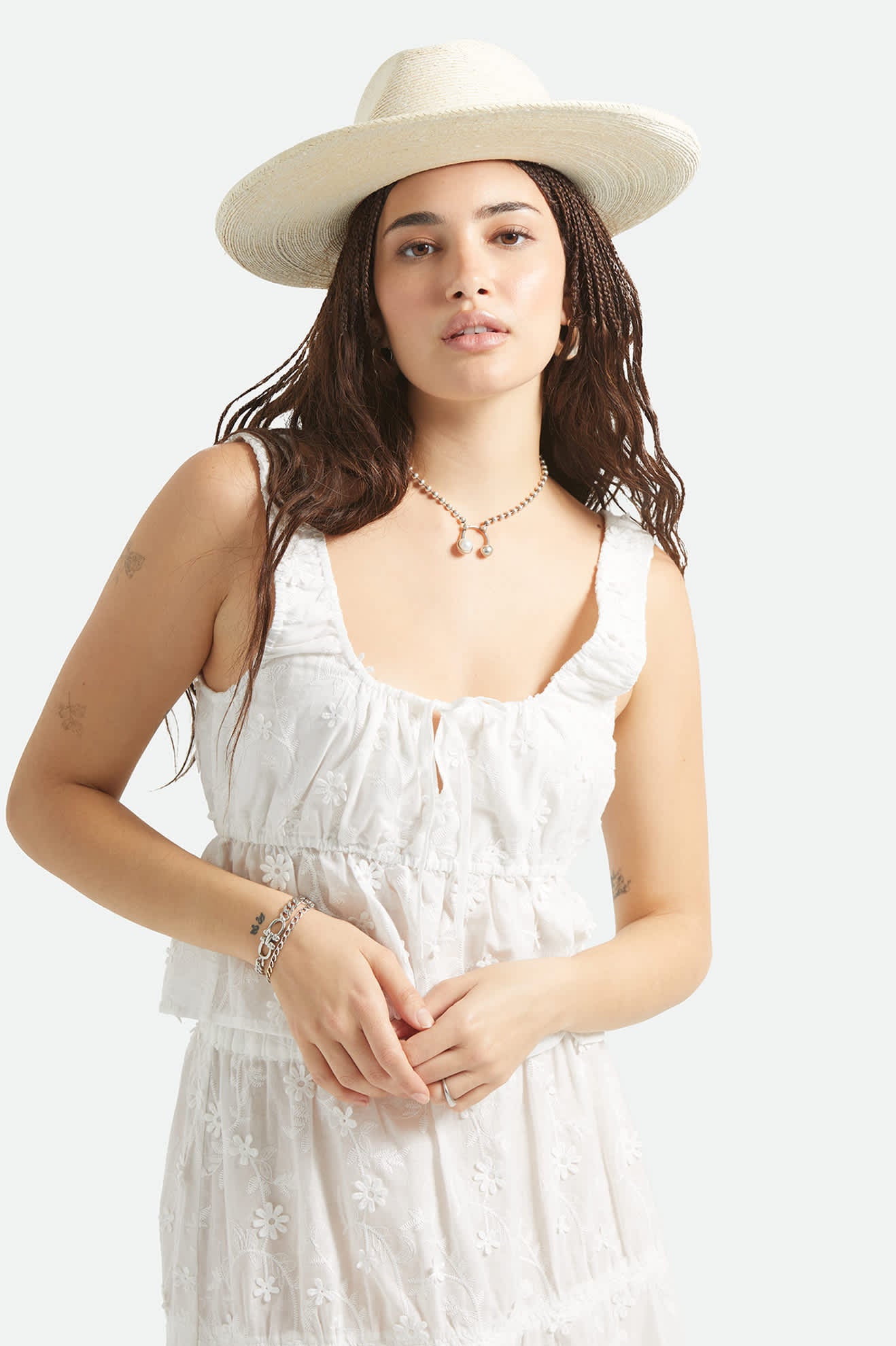 Women's Marlow Rancher Hat in the color Bone - Women's Front View