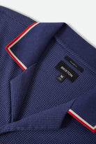 Men's Bunker Mesh Short Sleeve Shirt in the color Washed Navy - Additional Laydown image