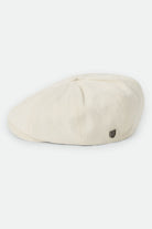 Unisex Brood Newsboy Cap in the color Egret White - Additional Laydown image