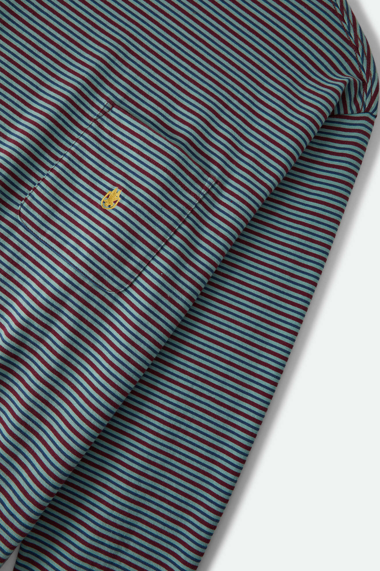 Men's Century Knit Top in the color Ultra Marine Stripe - Additional Laydown image