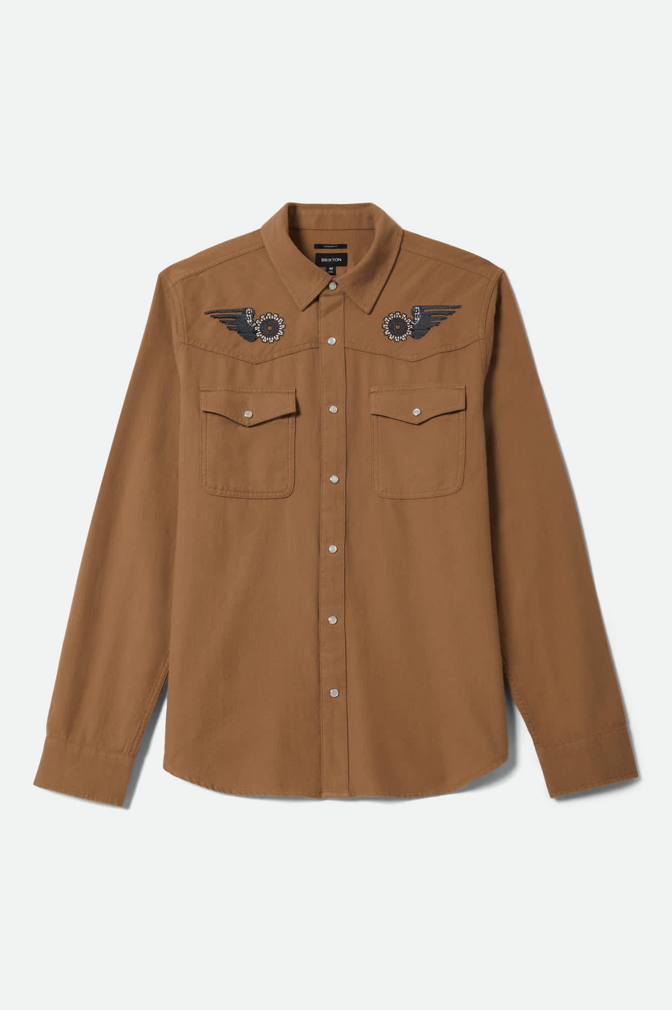 Men's Waylon Lightweight Overshirt in the color Khaki - Front Product View