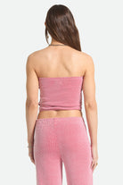 Women's Hot To Go Tube Top in the color Adrenaline Rush/White Weave - Women's Back View