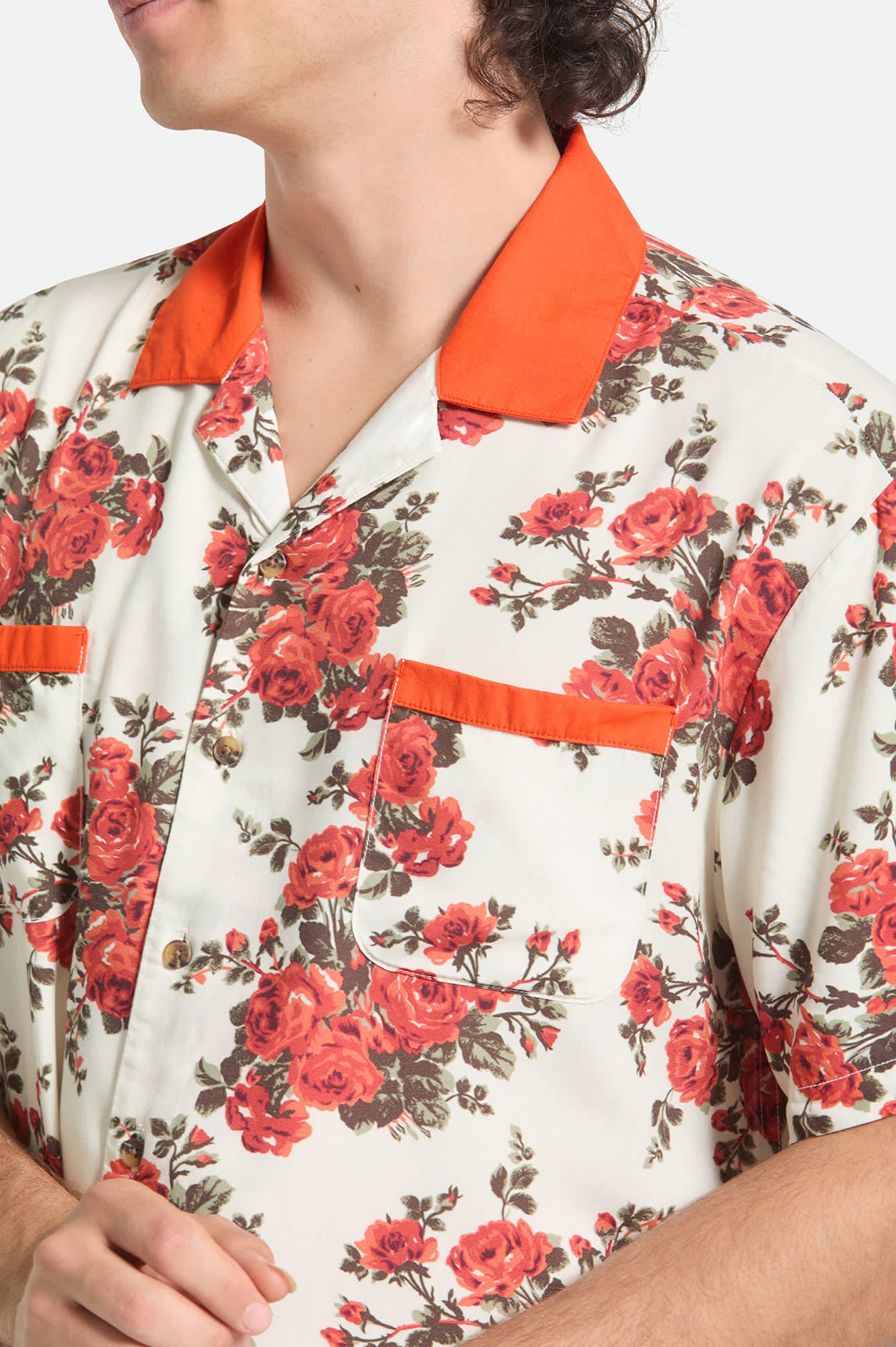 Men's Lafayette Short Sleeve Shirt in the color Rose Bud - Additional Fit image