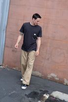 Men's Woodburn Short Sleeve Tailored Pocket T-Shirt in the color Black - Men's Lifestyle image