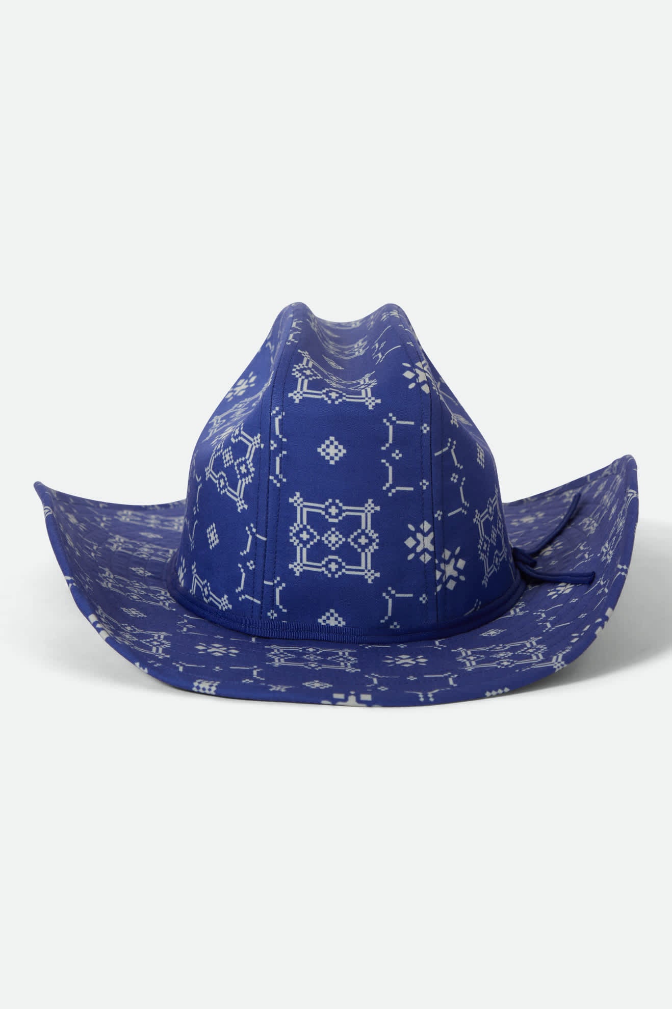 Women's Odessa Cowboy Hat in the color Sunrise Blue/White - Additional Laydown image