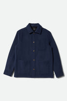 Men's New West Chore Coat in the color Mood Indigo - Front Product View