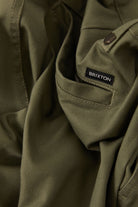 Men's Santo Chino Short in the color Olive Surplus - Additional Laydown image